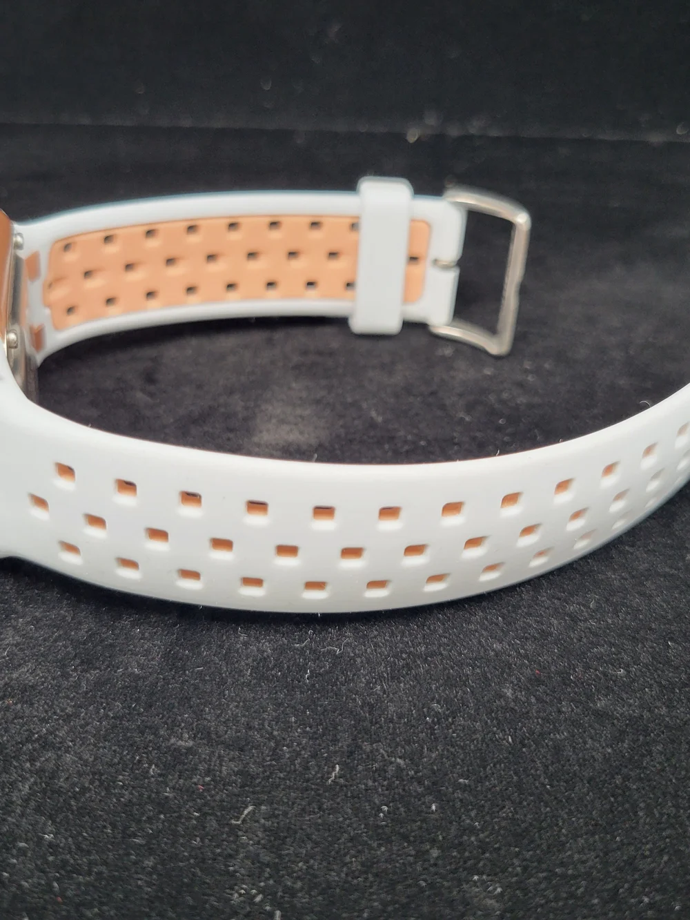 Armitron White Digital Watch with Rose Gold Bezel